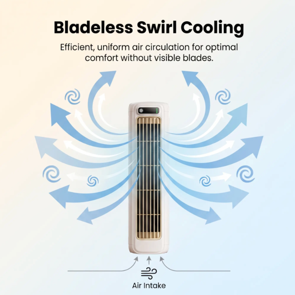 Compact Wall-Mounted Cooling Fan with Rechargeable Battery for Indoor Comfort 4