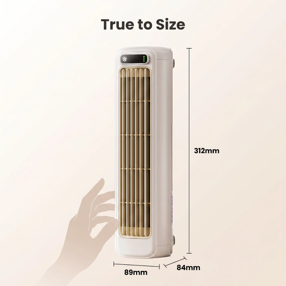Compact Wall-Mounted Cooling Fan with Rechargeable Battery for Indoor Comfort 6