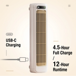 Compact Wall-Mounted Cooling Fan with Rechargeable Battery for Indoor Comfort 8