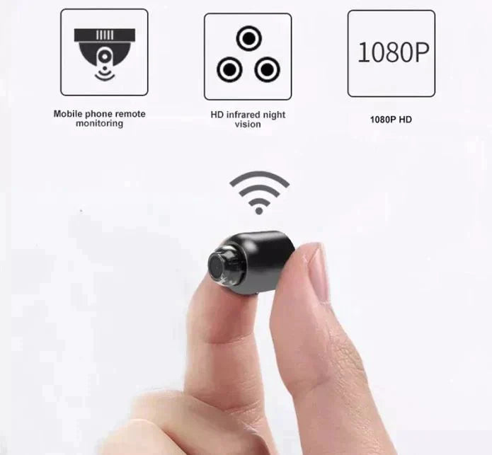 Compact WiFi Security Camera | 1080P HD Recording with Night Vision | Wireless Home Surveillance for Peace of Mind 0