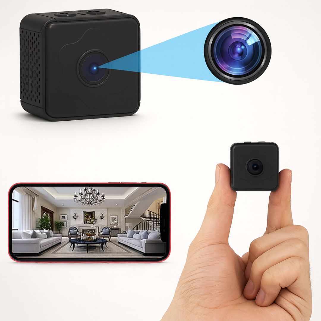 Compact Wireless Camera | Night Vision & Motion Sensor for Home Security 0