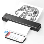 Compact Wireless Thermal Printer with Bluetooth Connectivity for On-the-Go Printing 0