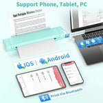 Compact Wireless Thermal Printer with Bluetooth Connectivity for On-the-Go Printing 4