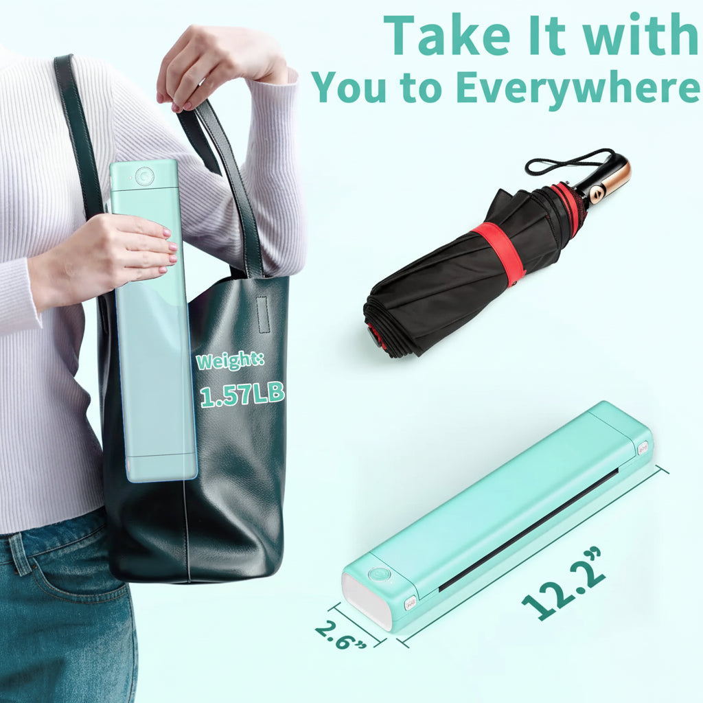Compact Wireless Thermal Printer with Bluetooth Connectivity for On-the-Go Printing 8