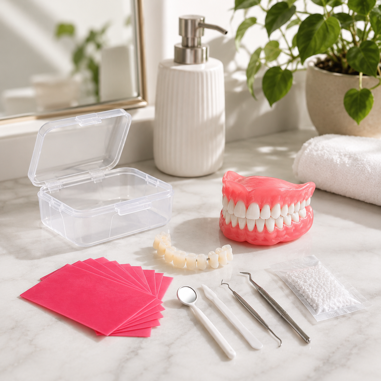 Complete Denture Set | DIY Denture Kit with High-Quality Tools | Create Custom Smiles at Home 1
