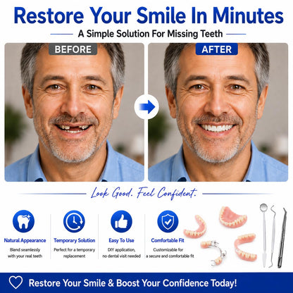 Complete Denture Set | DIY Denture Kit with High-Quality Tools | Create Custom Smiles at Home 3