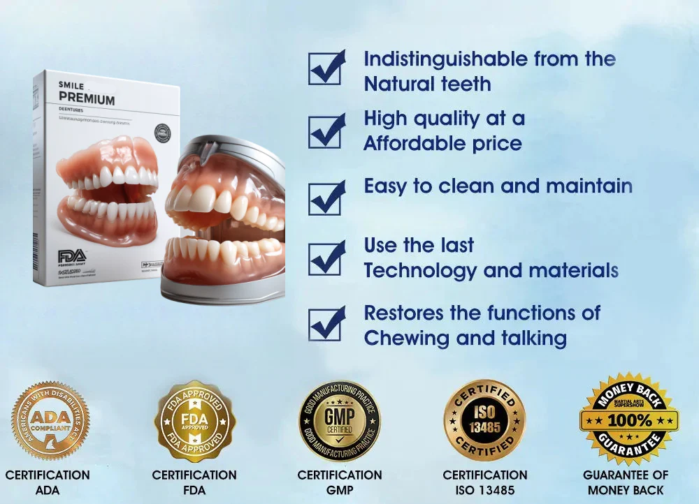 Complete Dentures Set | Custom Fit with Natural Appearance | Comfortable Solution for Enhanced Confidence 3