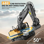 Construction Adventure | All-Terrain Remote-Controlled Excavator with Metal Attachments | Realistic Digging and Lifting Experience 1