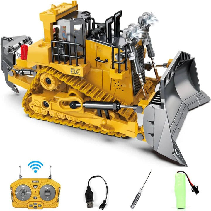 Construction Adventure | All-Terrain Remote-Controlled Excavator with Metal Attachments | Realistic Digging and Lifting Experience 10