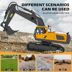 Construction Adventure | All-Terrain Remote-Controlled Excavator with Metal Attachments | Realistic Digging and Lifting Experience 2