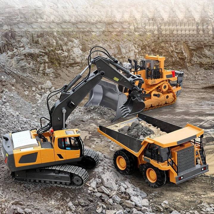 Construction Adventure | All-Terrain Remote-Controlled Excavator with Metal Attachments | Realistic Digging and Lifting Experience 5