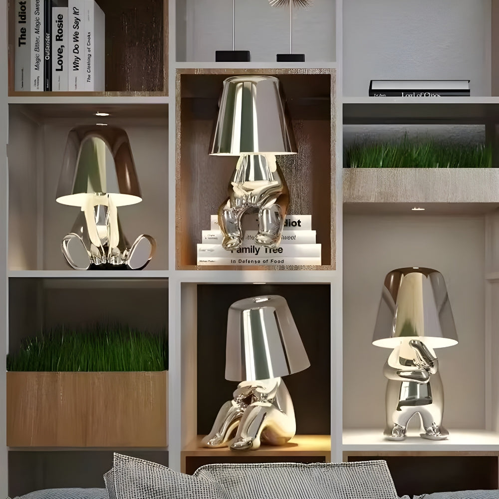 Contemporary Art Lamp with Dimmable Touch Control | Cordless Design for Versatile Lighting 5