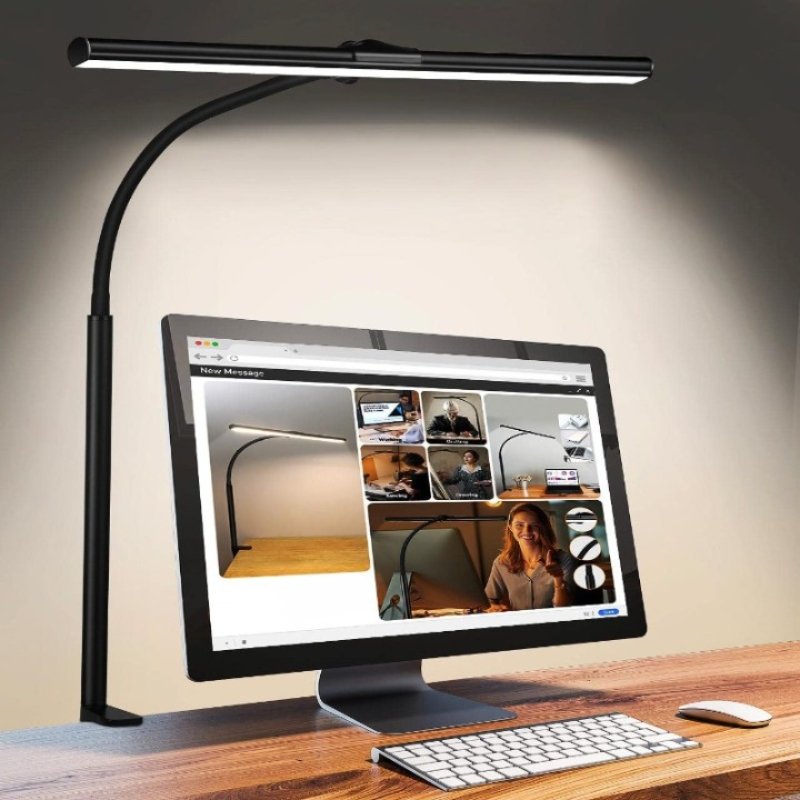Contemporary Desk Lamp | 25 Adjustable Modes & Dimmable Lighting | Eye-Safe Illumination for Optimal Comfort 0