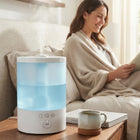 Cool Mist Humidifier for Bedroom, Ultrasonic Humidifier for Home and Dry Air, Quiet Humidifier for Plants