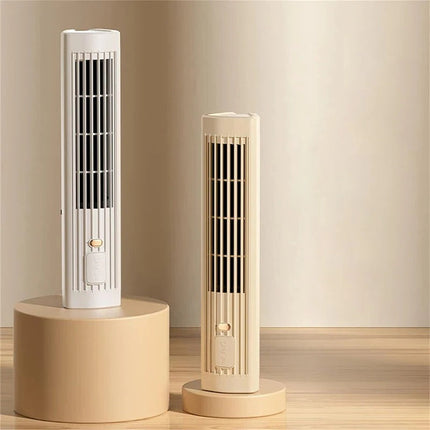 Cooling Breeze | Best Tower Fan with Bladeless Design | USB Rechargeable for Home and Office Comfort 3