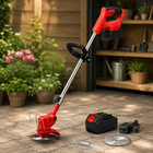Weed Wacker with Battery and Charger, Cordless Grass Trimmer and Lawn Edger, Lightweight Garden Tool for Small Yards