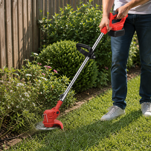 Weed Wacker with Battery and Charger, Cordless Grass Trimmer and Lawn Edger