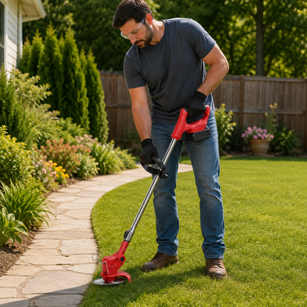 Weed Wacker with Battery and Charger, Lightweight Garden Tool for Small Yards