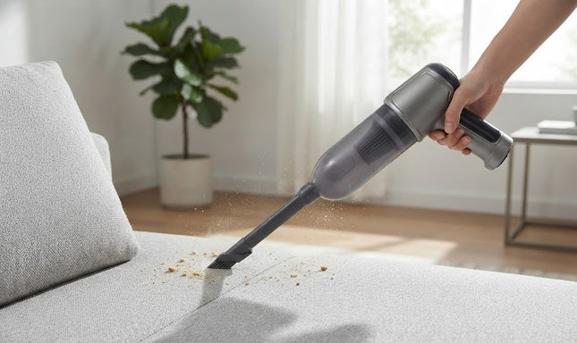 Cordless Stick Vacuum Cleaner with Hepa Filter, Handheld Vacuum with Turbo Mode, Car Vacuum for Auto Detailing and Home