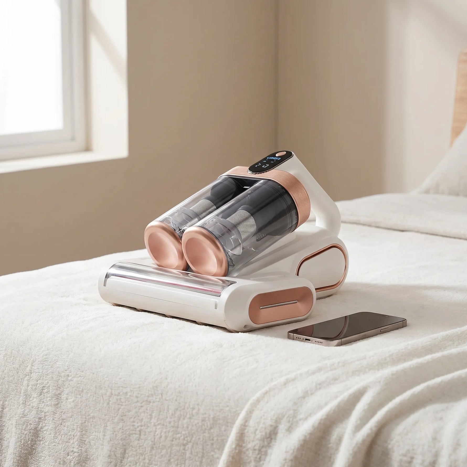 Cordless Mattress Vacuum with High-Frequency Beating Mechanism | Compact Design for Deep Cleaning Upholstery 1