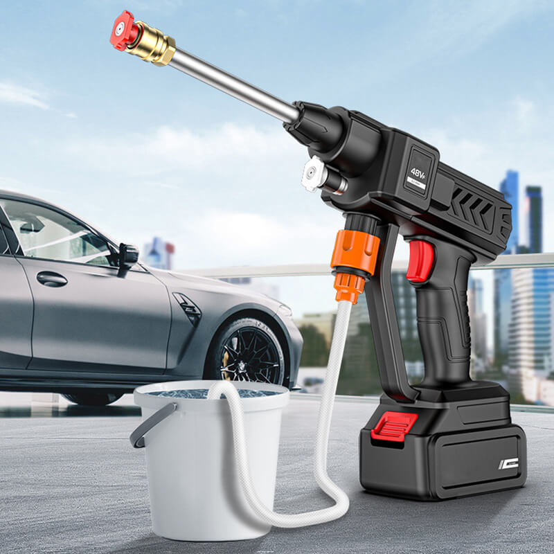 Cordless Pressure Washer with 30 Bar Pressure & Adjustable Nozzle | Lightweight Design for Efficient Outdoor Cleaning 0
