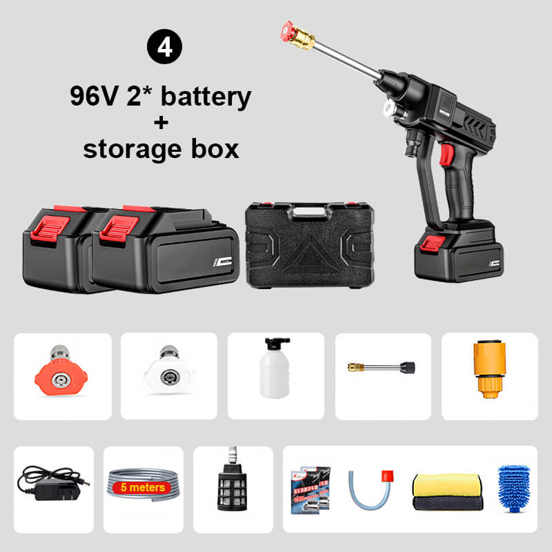 Cordless Pressure Washer with 30 Bar Pressure & Adjustable Nozzle | Lightweight Design for Efficient Outdoor Cleaning 8