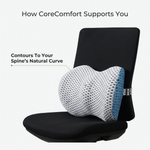 CoreComfort | Lumbar Support Cushion with Ergonomic Design | High-Density Memory Foam for Improved Posture 5