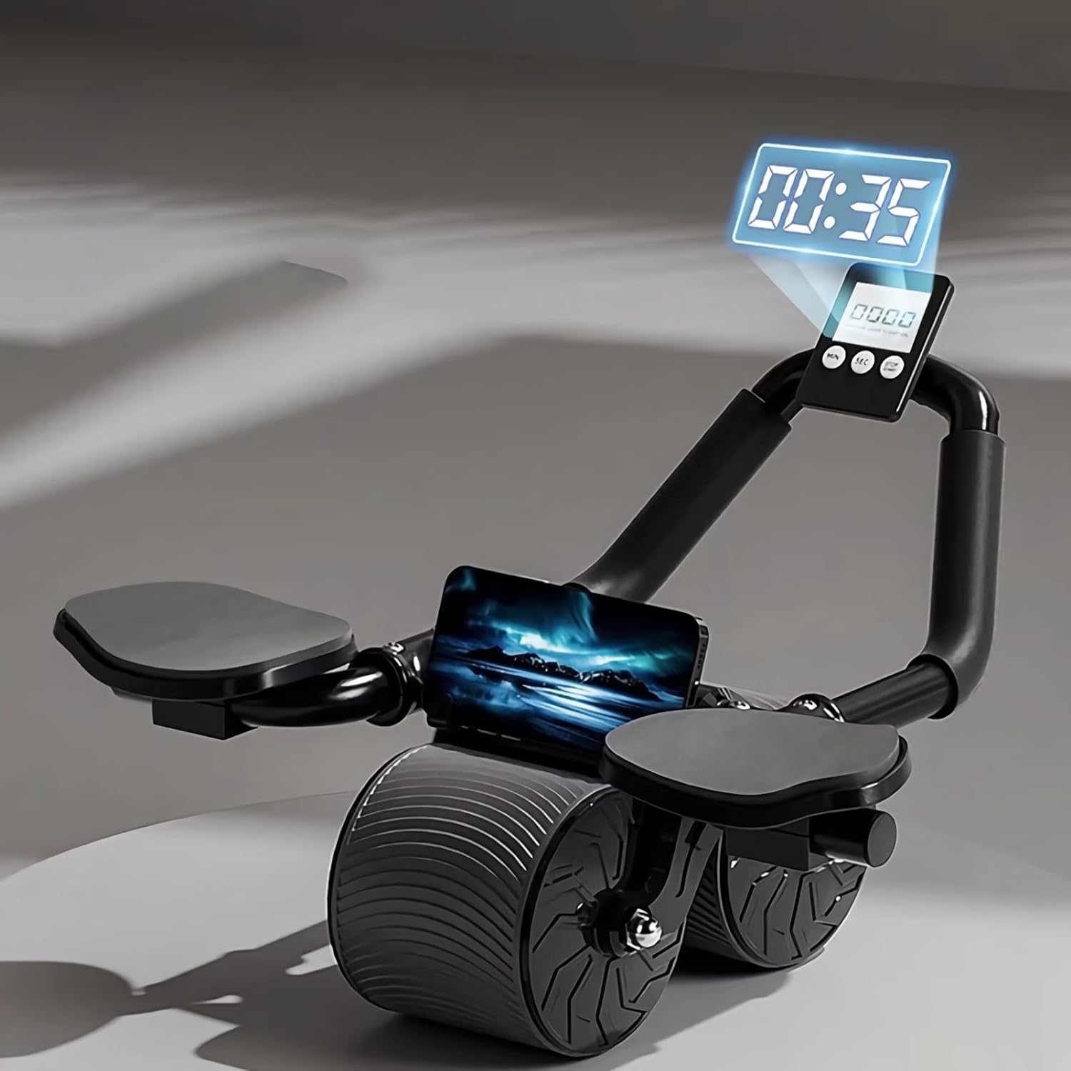 Core Strengthening Wheel | Dual Function Ab Roller & Plank Board with Elbow Support for Enhanced Stability 0