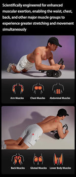 Core Strengthening Wheel | Dual Function Ab Roller & Plank Board with Elbow Support for Enhanced Stability 3