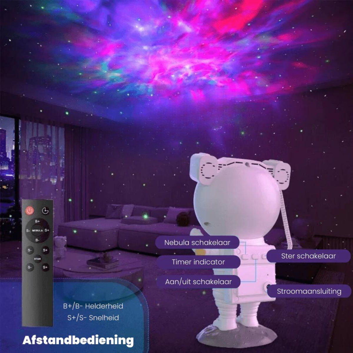 Cosmic Dreamer | Galaxy Projector with Holographic Effects | Immersive Starry Night Experience 4