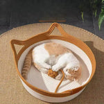 CozyNest | Handwoven Cotton Rope Bed for Cats with Stylish Design | Comfortable and Durable Cat Bed 1