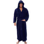 Cozy Bathrobe for Men with Soft Plush Fabric & Hood | Ideal for Warmth and Relaxation 4