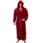 Cozy Bathrobe for Men with Soft Plush Fabric & Hood | Ideal for Warmth and Relaxation 5
