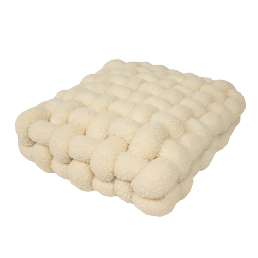 Cozy Boucle Cushion with Soft Lamb Velvet & Cotton Filling | Elegant Home Decor for Comfort and Style 0