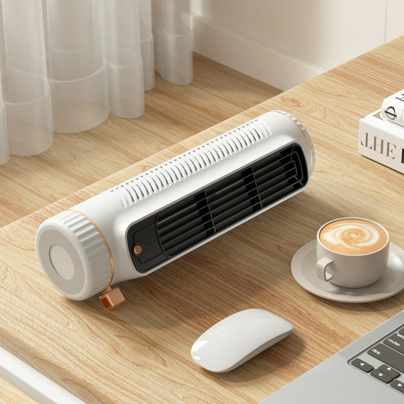 Cozy Breeze | Mini Silent Electric Fan with Three-Speed Settings | Portable Design for Comfort 0