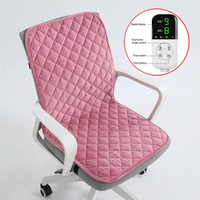 Cozy Comfort | Electric Heated Seat Cushion with Adjustable Warmth & Timer | Soft Fleece for Ultimate Relaxation 11