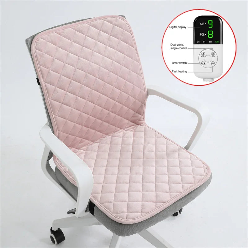 Cozy Comfort | Electric Heated Seat Cushion with Adjustable Warmth & Timer | Soft Fleece for Ultimate Relaxation 12