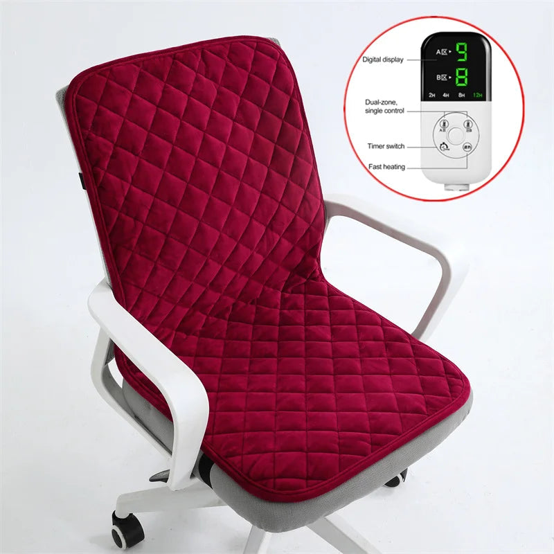 Cozy Comfort | Electric Heated Seat Cushion with Adjustable Warmth & Timer | Soft Fleece for Ultimate Relaxation 13