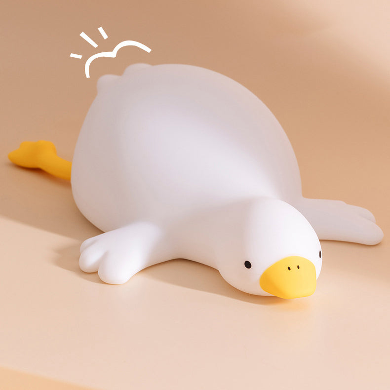 Cozy Companion | LED Night Light in Big White Goose Design with Soft Glow | Child-Safe for Soothing Atmosphere 4