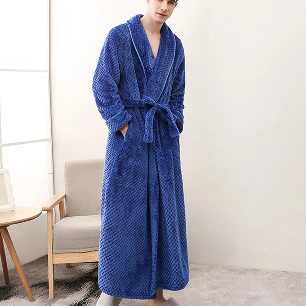 Cozy Fleece Bathrobe for Men and Women with Pockets | Soft and Breathable Comfort for Year-Round Relaxation 12