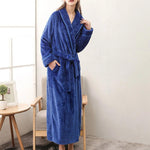 Cozy Fleece Bathrobe for Men and Women with Pockets | Soft and Breathable Comfort for Year-Round Relaxation 6