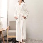 Cozy Fleece Bathrobe for Men and Women with Pockets | Soft and Breathable Comfort for Year-Round Relaxation 7