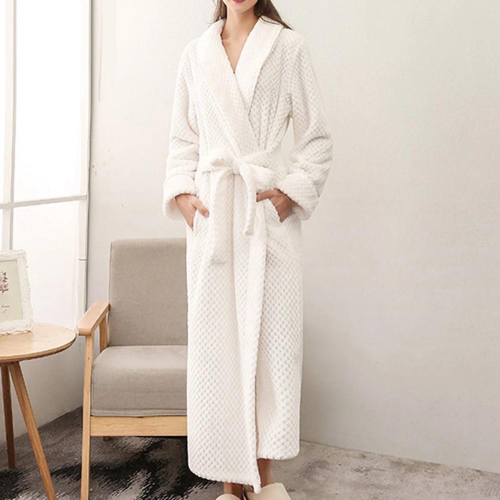 Cozy Fleece Bathrobe for Men and Women with Pockets | Soft and Breathable Comfort for Year-Round Relaxation 7