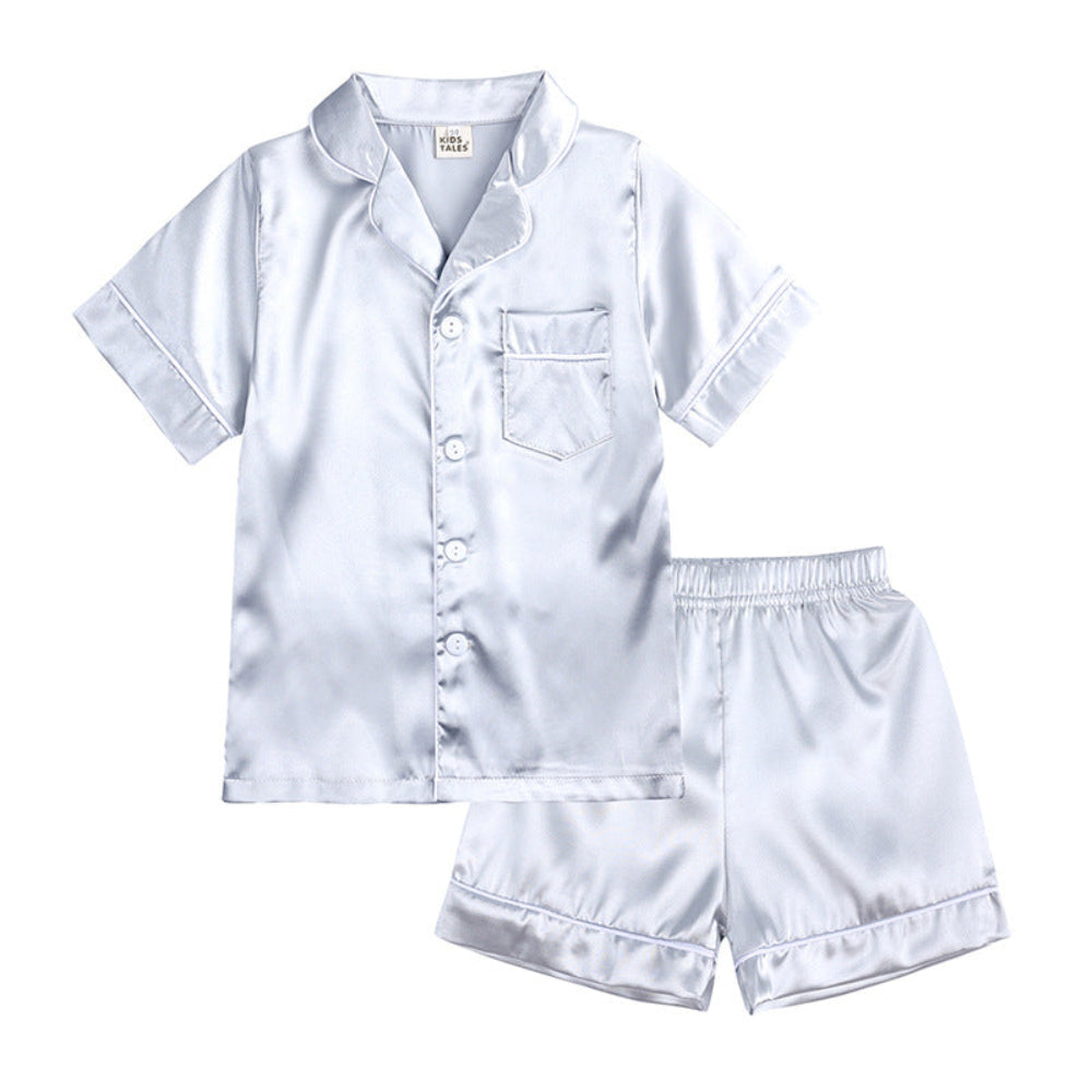 Cozy Kids Pajama Set with Button Top & Elastic Waist Pants | Versatile Sleepwear for Comfort 8
