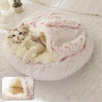 Cozy Plush Cat Cave Bed with Ergonomic Design for Ultimate Comfort 11