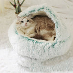 Cozy Plush Cat Cave Bed with Ergonomic Design for Ultimate Comfort 13