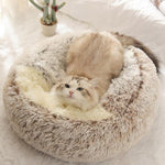 Cozy Plush Cat Cave Bed with Ergonomic Design for Ultimate Comfort 2