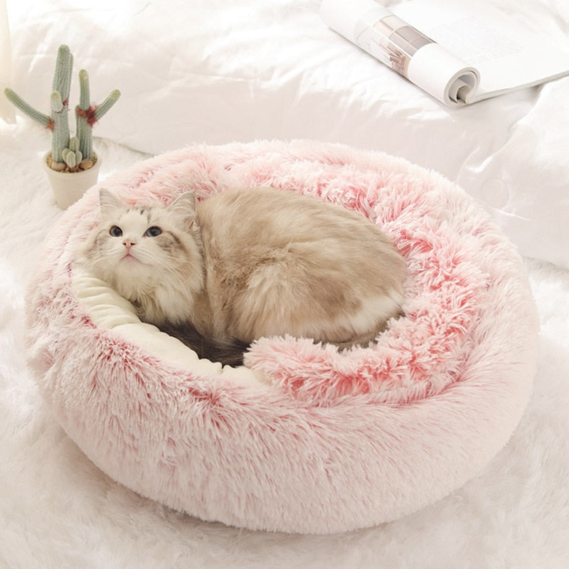 Cozy Plush Cat Cave Bed with Ergonomic Design for Ultimate Comfort 7