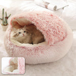 Cozy Plush Cat Cave Bed with Ergonomic Design for Ultimate Comfort 9