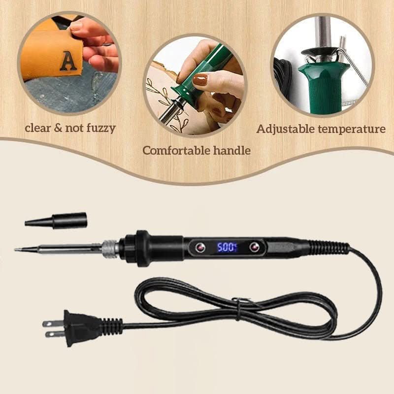 CraftMaster Pro | Woodburning Tool with Adjustable Temperature | Complete DIY Kit for Precision Wood, Leather & Metal Projects 4